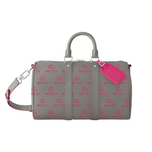 OEM ODM Custom Luxury PU Leather Full logo Purse Handbag <strong>Ladies</strong> Travel <strong>Gym</strong> Sport Duffle <strong>Bag</strong> - Product Image 1
