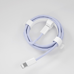 Cable de Carga Rápida <span class=keywords><strong>USB</strong></span> C a 8 Pines, Trenzado de Nailon, Flexible y Suave, 20W PD, Cable de Datos para Teléfono Inteligente, Tableta, Automóvil, 1M 1.5M 2M, OEM de Fábrica - Product Image 4