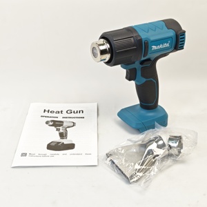 <span class=keywords><strong>Pistolet</strong></span> <span class=keywords><strong>à</strong></span> <span class=keywords><strong>air</strong></span> <span class=keywords><strong>chaud</strong></span> sans fil Makita de qualité industrielle pour 550C 300W, double <span class=keywords><strong>batterie</strong></span>, haute température, débit d'<span class=keywords><strong>air</strong></span> de 200 L/min, portable - Product Image 6