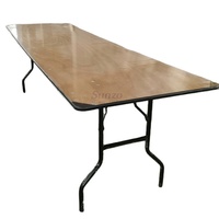 Table pliante en contreplaqué pour location de mariage, banquet, restaurant, hôtel et mobilier événementiel
