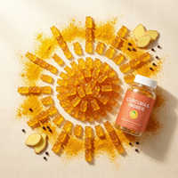Gummies de Curcuma et Gingembre Sans Sucre à Marque Blanche avec Sorbitol pour le Confort Articulaire et la Réponse Inflammatoire