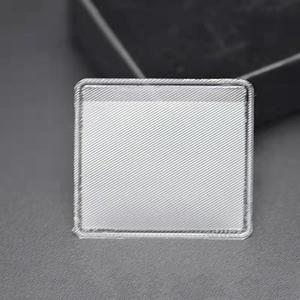 Pochette de présentation pour bijoux, support adhésif en acrylique transparent, forme livre, 4,3x3,7x0,5cm, plusieurs couleurs, logo personnalisé inclus - Product Image 4