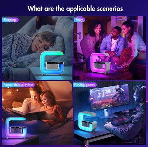 HYTO Regalo <span class=keywords><strong>de</strong></span> Navidad Reloj despertador <span class=keywords><strong>Cargador</strong></span> inalámbrico con altavoz Luz nocturna colorida <span class=keywords><strong>Cargador</strong></span> <span class=keywords><strong>de</strong></span> teléfono móvil inalámbrico para <span class=keywords><strong>iPhone</strong></span> 14 - Product Image 6