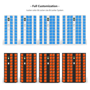 Tủ khóa điện tử bằng thép nhiều ngăn, sử dụng được trong nhà/ngoài trời, để điện thoại di động, dùng cho lớp học/trường học - Product Image 4
