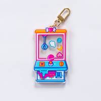 Porte-clés Gamer Galaxy Claw Machine, Cadeaux pour Gamers, Breloque Personnalisée pour Porte-clés, Porte-clés Shaker