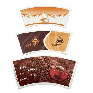 Matière première pour gobelets en papier imprimés jetables 250ML 275ML, éventail de gobelets en papier pour café - Product Image 1