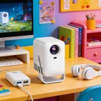 Proyector Portátil C600 HD con Motor Sellado Antipolvo, 150 ANSI, Compatible con 4K, Conexión Inalámbrica de Doble Banda, Proyector Inteligente para el Hogar