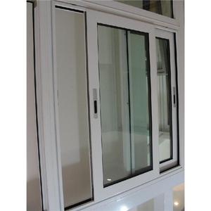 Bão tác động đôi tráng men <span class=keywords><strong>PVC</strong></span> hồ sơ uPVC Windows Khung kính uPVC <span class=keywords><strong>PVC</strong></span> cửa sổ trượt tại Trung Quốc - Product Image 1