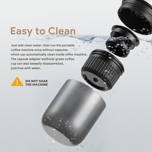 เครื่องชงกาแฟพกพา 2-in-1 แบบใช้ได้ทั้งน้ำร้อนและน้ำ<span class=keywords><strong>เย็น</strong></span> เครื่องทำเอสเพรสโซแบบแมนนวลสำหรับแคปซูลและกาแฟบด แบบกดมือ เหมาะสำหรับการเดินป่าและการเดินทาง - Product Image 4