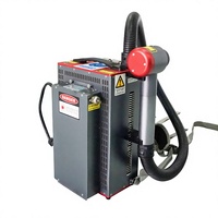 Machine de nettoyage au laser pulsé portable, type sac à dos, légère, pour l'élimination de la rouille, de l'huile, du métal, du bois, des graffitis sur les murs