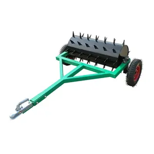 ATV pièce jointe rouleau aérateur de pelouse avec aérateur de pointes pour la vente de machine d'aération de pelouse d'herbe