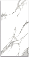 Carreaux modernes de 20mm d'épaisseur en marbre blanc Calacatta pour l'extérieur Carreaux de contremarche en porcelaine d'escalier mate antidérapante pour marches Prix compétitif