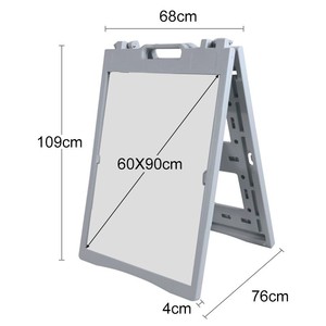 Đăng ký một Hội Đồng Quản trị không thấm nước áp phích đứng nhựa quảng cáo hiển thị đứng di động KT Bảng hiển thị đứng - Product Image 1