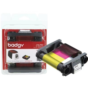 Ruban <span class=keywords><strong>couleur</strong></span> compatible Evolis Badgy100 / 200 pour imprimante de cartes CBGR0100c - Product Image 6