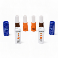 Emballages de tubes de parfum en papier kraft biodégradable personnalisés, cylindriques, avec estampage, laminage mat, encre à base d'huile de soja