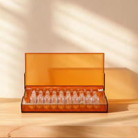 Boîte de rangement portable rectangulaire personnalisée pour ampoules et pilules, étanche et opaque, en plastique, pour médicaments liquides
