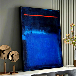 Dipinto a Olio <span class=keywords><strong>di</strong></span> Alta Gamma in Stile Art Déco, Cornice Nera Dipinta a Mano, per Soggiorno, Ingresso o Sopra il Divano - Product Image 2
