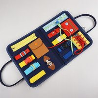 Jouets sensoriels éducatifs Montessori en feutre, sac d'activités pour bébé, planche d'activités pour tout-petits et vente en gros