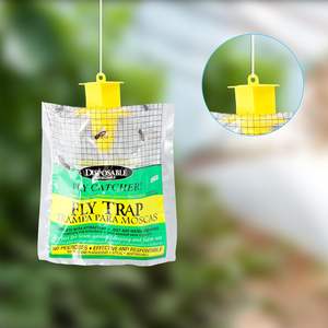 ถุงดักแมลงวันแบบใช้แล้วทิ้งปลอดสารพิษอุปกรณ์ดักจับแมลงวันในร่มและกลางแจ้งสำหรับสวนผลไม้ฟาร์มในบ้าน-ไม่ต้องใช้ยาฆ่าแมลง - Product Image 3