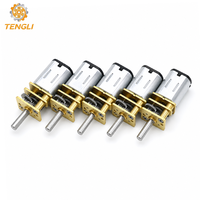 Moteur à engrenages micro DC Tengli GM12-N20 3V 6V 12V 5-1000 tr/min avec balais en métal précieux pour serrures intelligentes, automatisation et robots