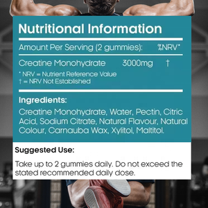 Gomitas de Creatina Monohidrato de Marca Privada OEM 5000mg, Suplementos Deportivos Energéticos Pre-Entrenamiento para el Crecimiento Muscular - Product Image 3