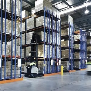 Personalizado <span class=keywords><strong>1</strong></span> tonelada de almacenamiento de almacén ajustable doble plataforma profunda estante unidad montacargas fabricante estante de acero - Product Image 1