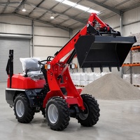 China Bestseller Kleiner Radlader für Infrastruktur und Tiefbau Mini-Lader Euro 5 CE EPA Hydraulischer Diesel 4x4 Radlader