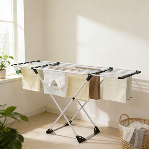 Porte-vêtements extensible en métal de 20 m avec pinces, séchoir multifonctionnel de haute qualité pour linge et serviettes - Product Image 2