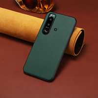 Étui de téléphone Denior OEM/ODM en similicuir PU texturé litchi, gaufré, anti-traces de doigts, design de luxe, compatible avec la charge sans fil