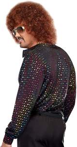 <span class=keywords><strong>Costume</strong></span> de disco pour homme adulte, Halloween, années 1970, psychédélique, groovy, haut - Product Image 4