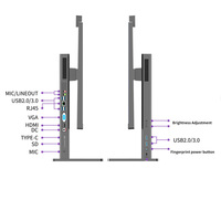 Factory Direct Wholesale 27 Inch All-in-One Desktop Computer with FHD Display I3-12th 8+512G RAM DDR4 SSD Hard Drive OEM ODM