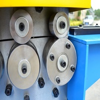 Machine à poinçonner les collerettes en feuille de conduit d'air 1 pièce, chauffage ac, thf, rouleau