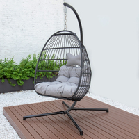 Meubles d'extérieur de patio balançoire suspendue oeuf hamac corde de jardin balançoire pour jardin patio