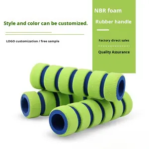 Manopole per Manubrio in Schiuma NBR Antiscivolo Monocolore con Giuntura in Bambù, Accessori per Ciclismo in Gomma Espansa, Vendita all'Ingrosso dal Produttore - Product Image 5