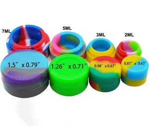 Cổ 2ml 3ml 5ml 7ml 10ml tùy chỉnh <span class=keywords><strong>Mini</strong></span> <span class=keywords><strong>Silicone</strong></span> Jar không dính cao su Jar <span class=keywords><strong>container</strong></span> - Product Image 2