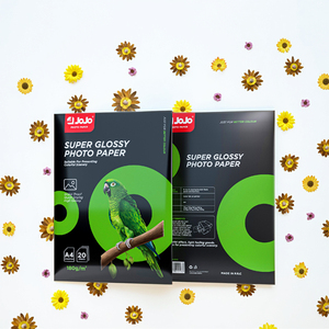 กระดาษภาพถ่ายอิงค์เจ็ท <span class=keywords><strong>JOJO</strong></span> รุ่น JA-1043 180 กรัม เคลือบเงา A4 ด้านเดียว กันน้ำ สำหรับพิมพ์ฉลาก - Product Image 1
