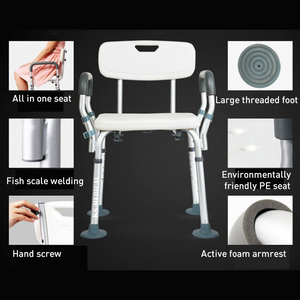 KSMED Bath Chair <b>for</b> the Elderly KSM-SC Non-slip Bath <b>Stool</b> <b>Bathroom</b> Chairs Shower Chair - Product Image 5
