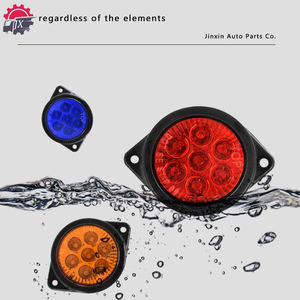 공장 직접 24V LED 트럭 라운드 사이드 라이트 트럭 개요 조명 세미 트레일러 마커 라이트 - Product Image 3