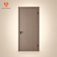 Porte intérieure moderne Mexin en bois gris, insonorisée, pré-montée avec cadre et panneau, idéale pour chambre, appartement, rénovation de maison