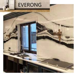 Comptoir <span class=keywords><strong>de</strong></span> <span class=keywords><strong>travail</strong></span> préfabriqué Ev Décoration intérieure Comptoirs <span class=keywords><strong>de</strong></span> <span class=keywords><strong>cuisine</strong></span> en marbre blanc panda naturel - Product Image 6