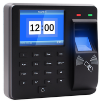 JINGXIN 2.4 pouces méthodes d'authentification multiples en option carte d'identité fonctions de contrôle d'accès sécurisé machine de présence d'empreintes digitales