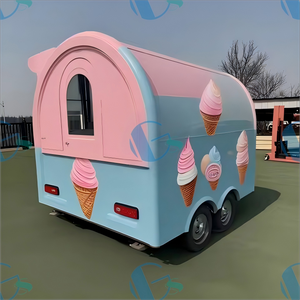 2025 Street Mobile IceCream Cart Remorque de restauration rapide Coffee Van Beer Bar Camion de <span class=keywords><strong>support</strong></span> de nourriture à vendre - Product Image 3