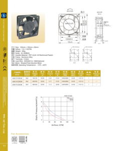 AM13532H1B AC13532 พัดลมระบายความร้อนแบบแกน 135x135x32 มม. 220V ตู้อุตสาหกรรมเครื่องเชื่อมพัดลมดูดอากาศ - Product Image 5