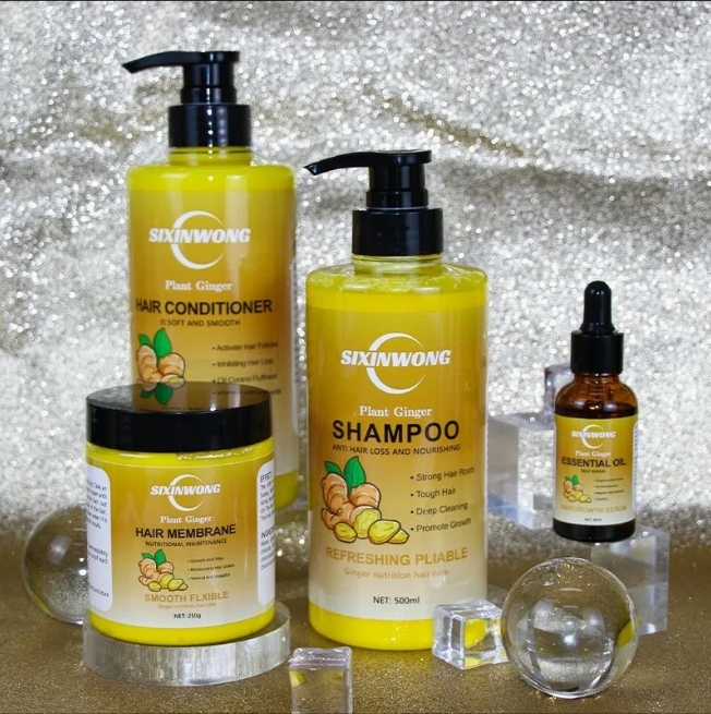 Beauty Cosmetics Hair Care Ginger Hair Growth Conditioner Shampoo Set