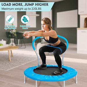 Couverture de <span class=keywords><strong>trampoline</strong></span> ronde en PVC Zoshine, rembourrage à ressorts, pratique pour le stockage, intérieur, pour la maison, fitness en intérieur, saut, utilisation par les enfants - Product Image 6