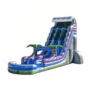 Tobogán Acuático Inflable de <span class=keywords><strong>PVC</strong></span> de Grado Comercial Personalizado, Color Mármol Morado, Toboganes Acuáticos Inflables para Fiestas de Adultos en Venta - Product Image 4