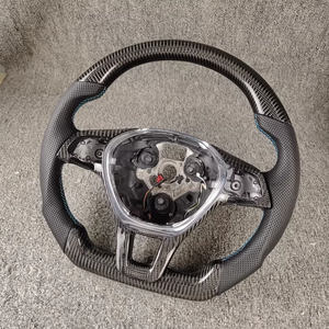 Volante Completo in Fibra di Carbonio Personalizzato per <span class=keywords><strong>Volkswagen</strong></span> VW <span class=keywords><strong>Golf</strong></span> MK7 Mark 7 R TDI <span class=keywords><strong>TSI</strong></span> - Product Image 5