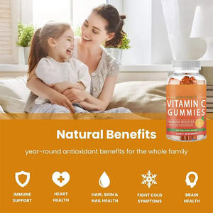 Bonbons gélifiés à la vitamine C au goût de menthe et d'orange acidulée, bonbons durs infusés aux fruits, enrobés, 60 unités, emballés en bouteille, en stock - Product Image 5