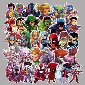 ZY0105C 50/PCS Not Repeating <strong>Superhero</strong> Movie <strong>Stickers</strong> Skateboard Suitcase Notebook Waterproof Graffiti <strong>Stickers</strong> - Product Image 2