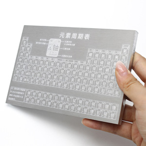 Tabla Periódica de Aluminio 150x100x8mm, Modelo de Enseñanza de Química para Estudiantes Escolares - Product Image 1